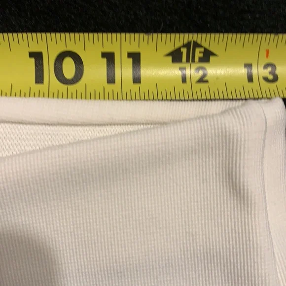 Y2K FREDERICK’S OF HOLLYWOOD WHITE SPANDEX PANT NEW SZ MEDIUM GO GO DANCER TALL - Picture 7 of 9